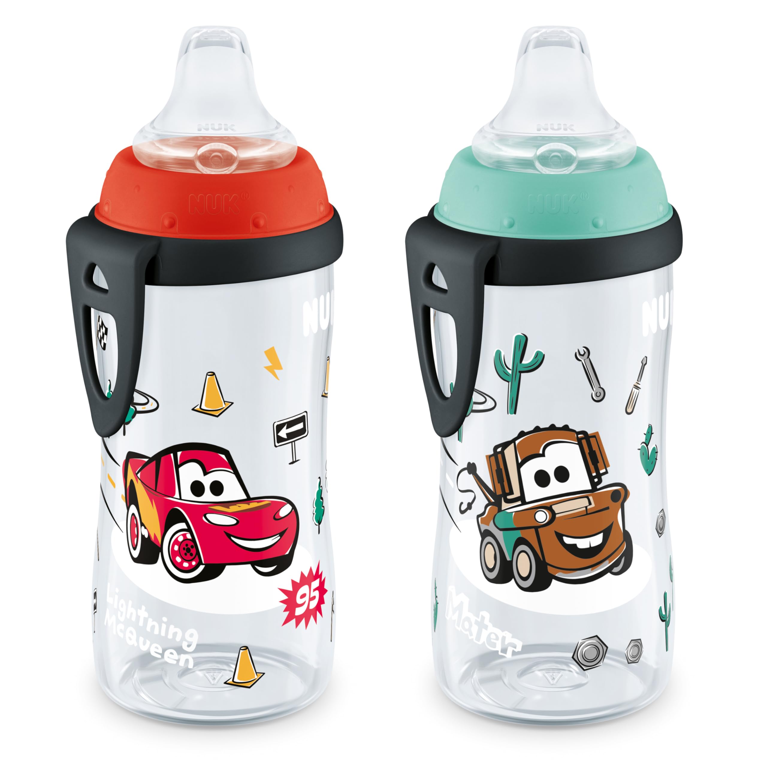 NUK Buzz Lightyear Active Cup, 10 Oz, 2-Pack – BPA Free, Spill Proof Sippy Cup