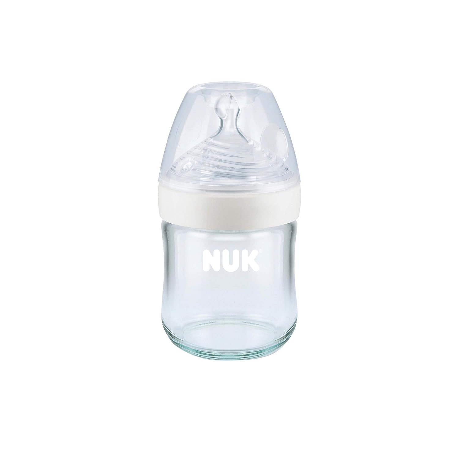 NUK Simply Natural Glass Baby Bottles, 4 oz, 3 Pack