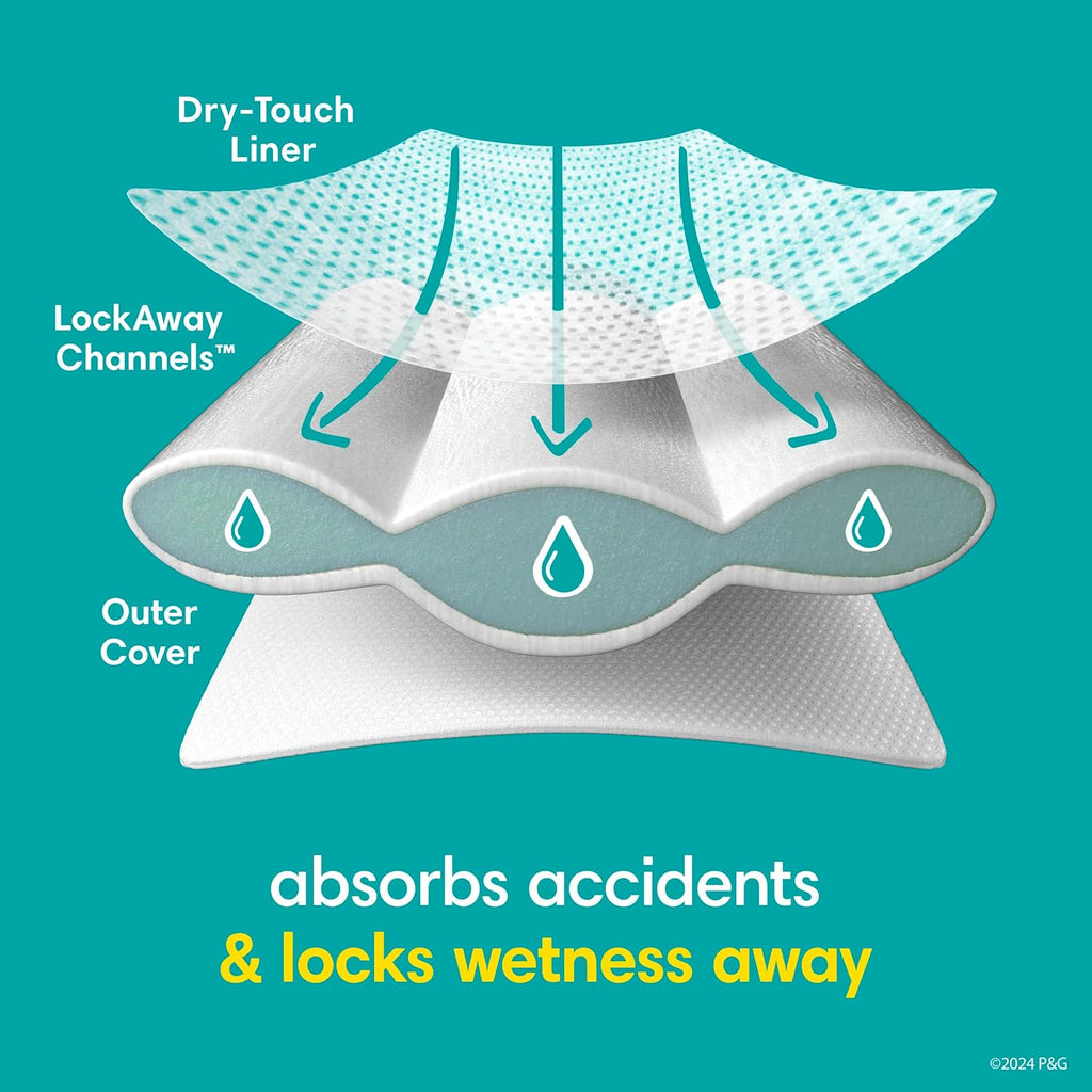 Pampers Training Pants - Easy Ups Boys & Girls Bluey - Size 2T-3T, 140 Count, Children's Potty Underwear (Packaging May Vary)