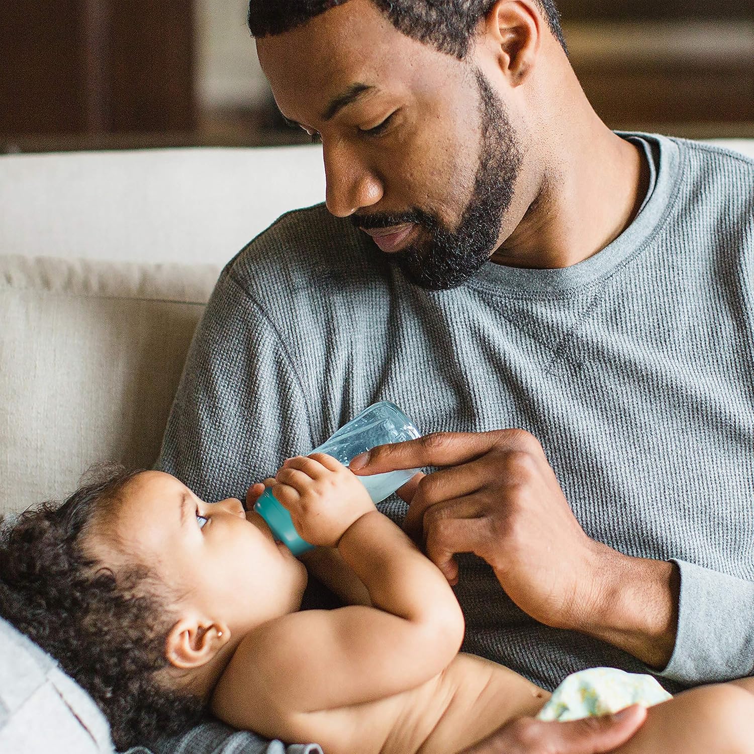 Evenflo Feeding Classic Tinted Plastic Standard Neck Bottles for Baby, Infant and Newborn, Pink/Lavender/Teal, 8 Ounce (Pack of 12)