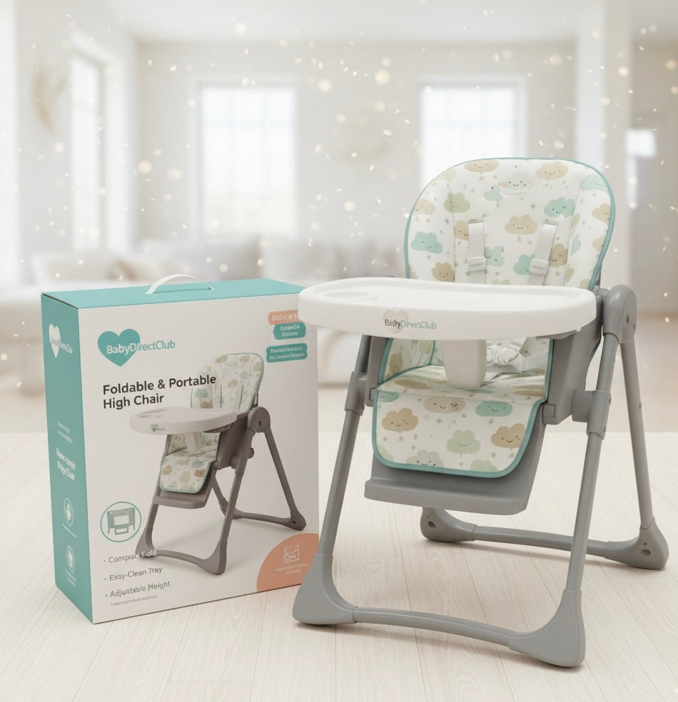 Foldable Portable Baby Highchair- Baby Direct Club™ Exclusive