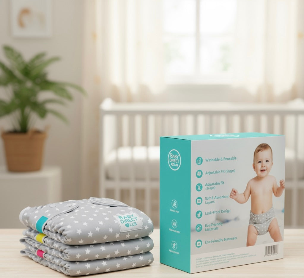 Premium Washable Diapers- Baby Direct Club™ Exclusive
