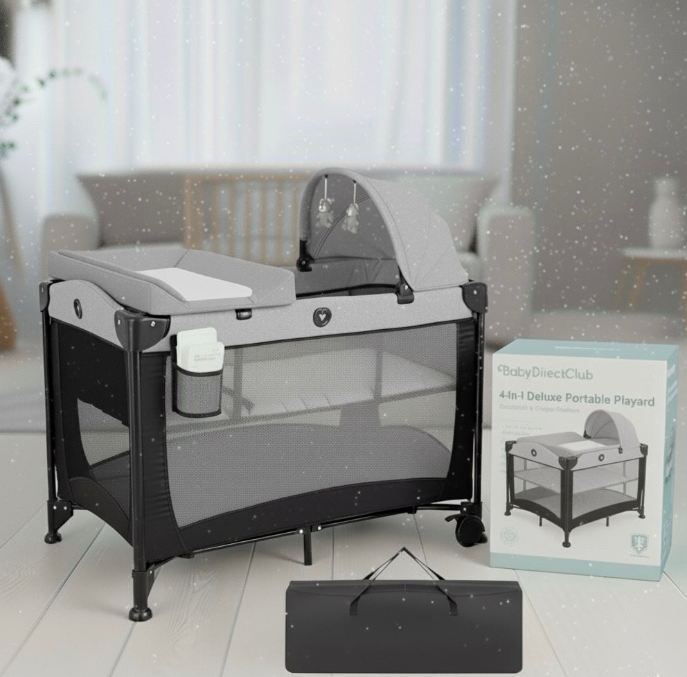 4in1 Portable Play Yard- Baby Direct Club™ Exclusive