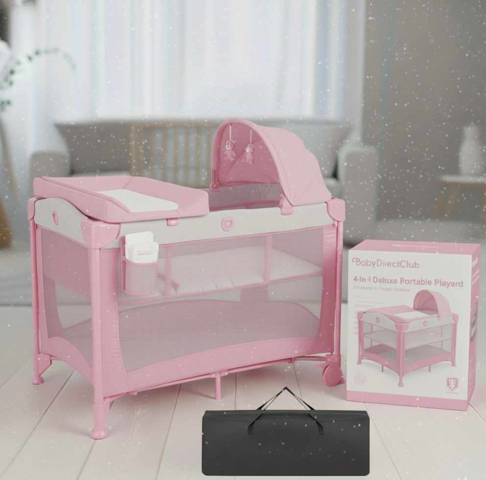 4in1 Portable Play Yard- Baby Direct Club™ Exclusive