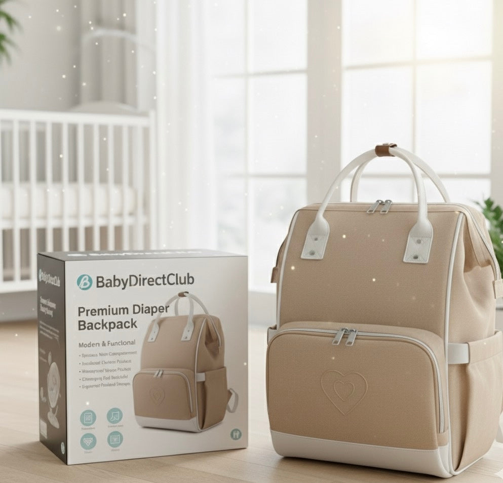 Premium Diaper Backpack- Baby Direct Club™ Exclusive