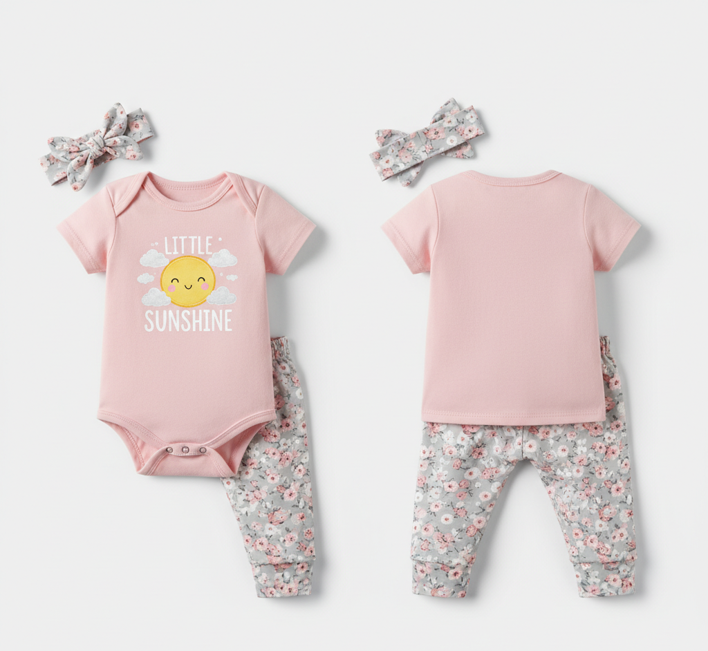 Little Sunshine 3 Piece Baby Direct Club™ Outfit Set